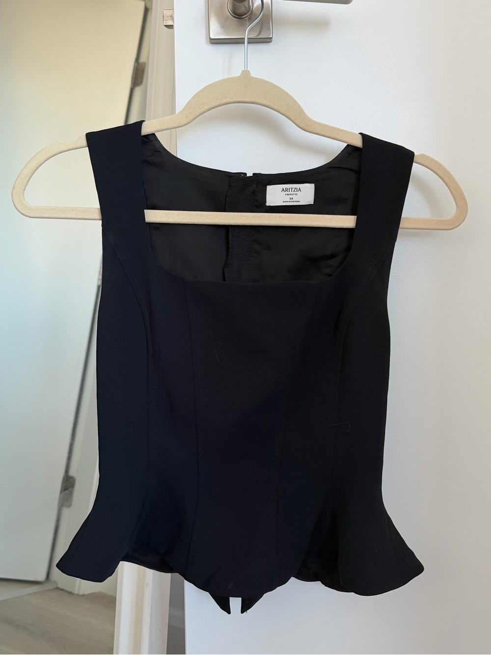 Aritzia Rhodora Bustier Top Black - XS - Picture 2 of 3